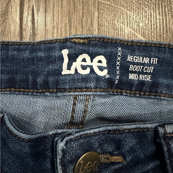 Lee Boot cut Jeans Women's Size 10 P Flared Jeans Mid Rise Cowgirl Western Boho - Picture 3 of 12